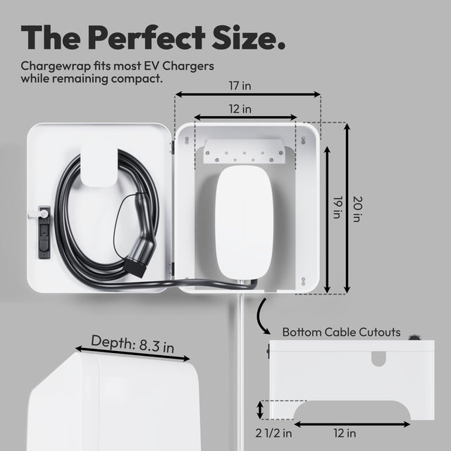 ChargeWrap EV Charger Cover White